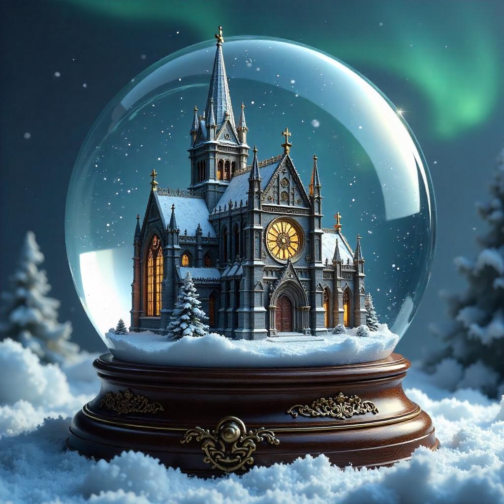 Snow Globe Cathedral: Concept Art in Miniature