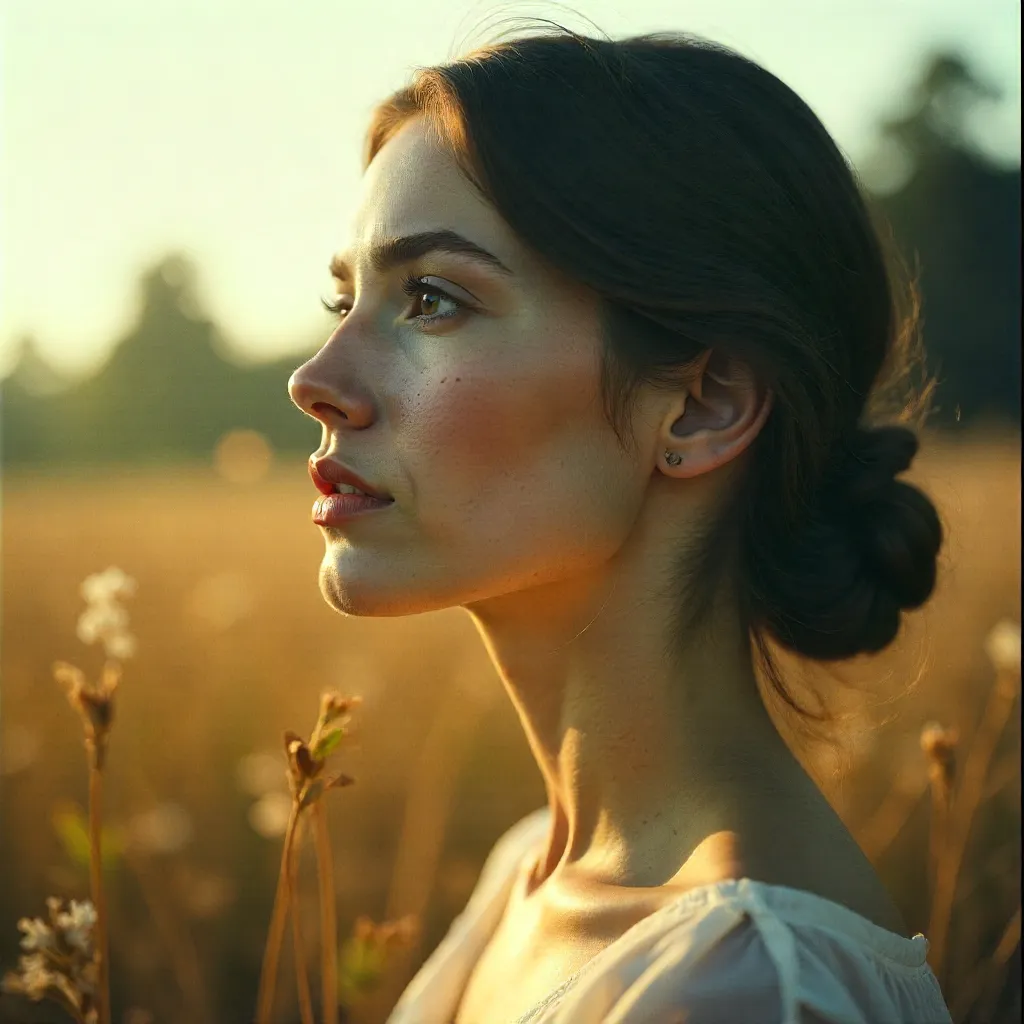 Dreamy Double-Exposure Portrait: Nostalgic Vibe