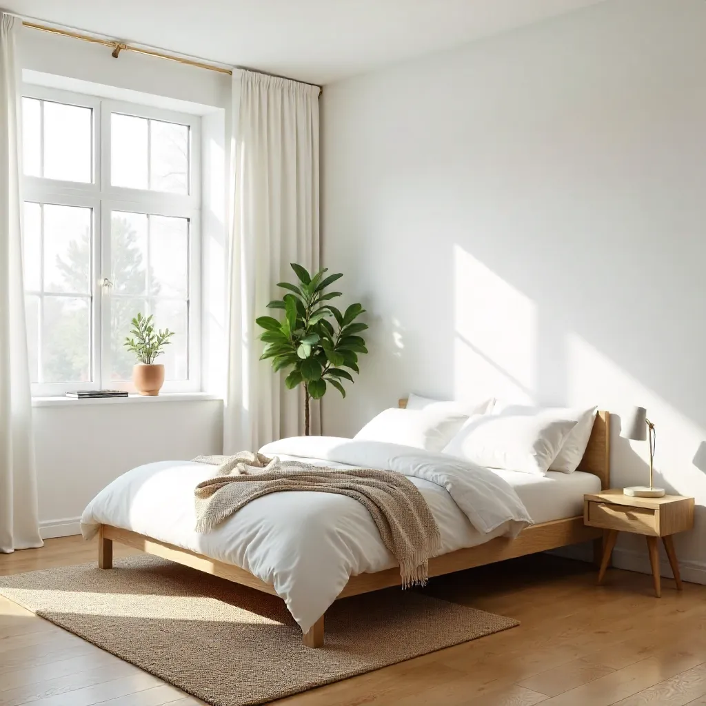 Minimalist Bedroom Bathed in Natural Light