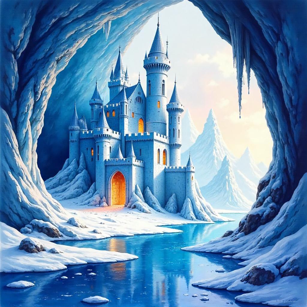 Ice Castle in a Whispering Ice Cave