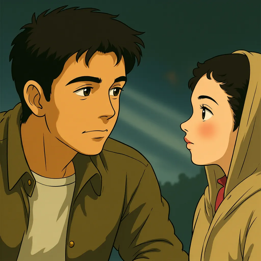 Sam Worthington and Gemma Arterton in Clash of the Titans (2010) - Anime style