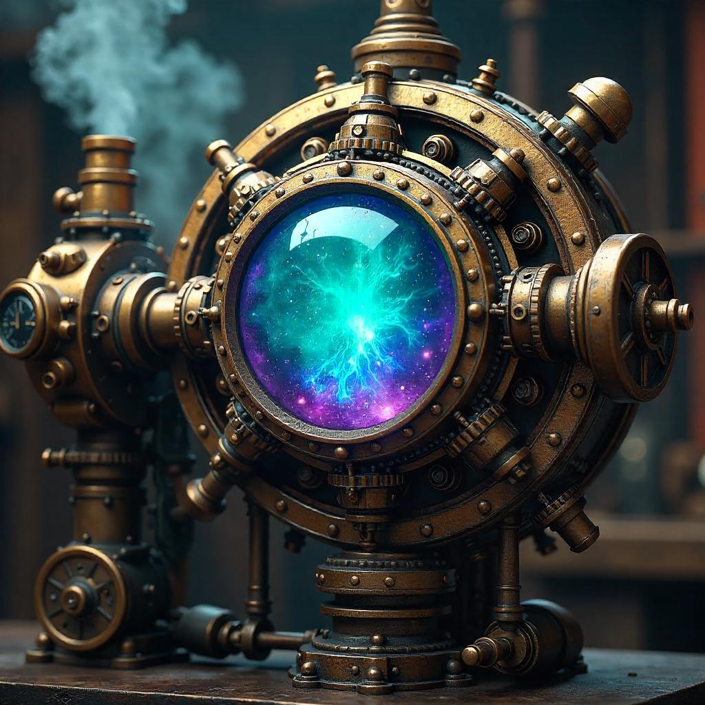 Soul Gem in a Majestic Steampunk Engine