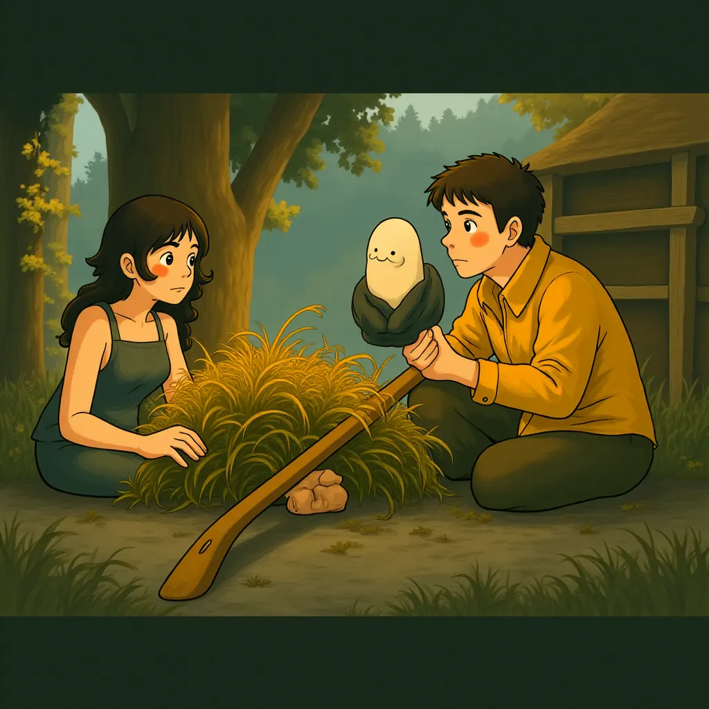 Jonathan Bailey and Scarlett Johansson in Jurassic World: Rebirth (2025) - Ghibli style