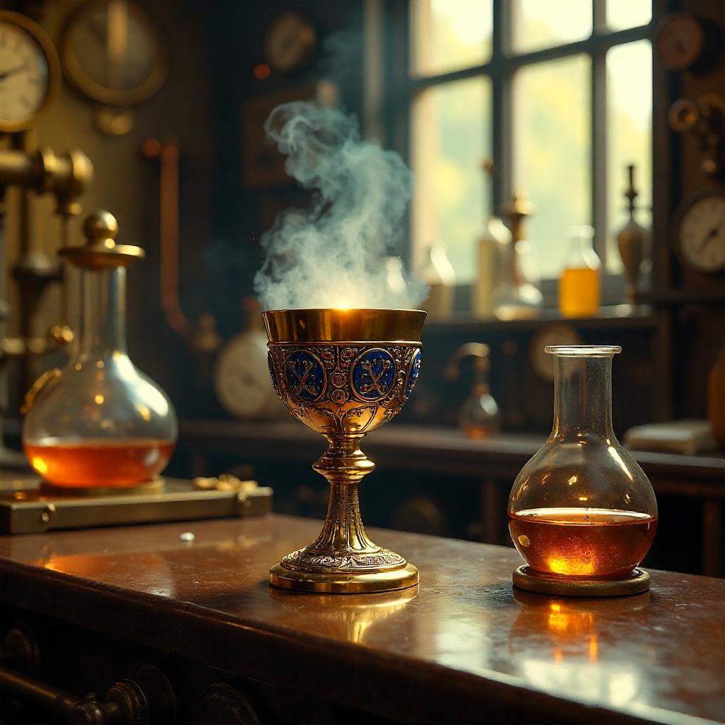 Brass Laboratory Grail: Photoreal Sacred Chalice