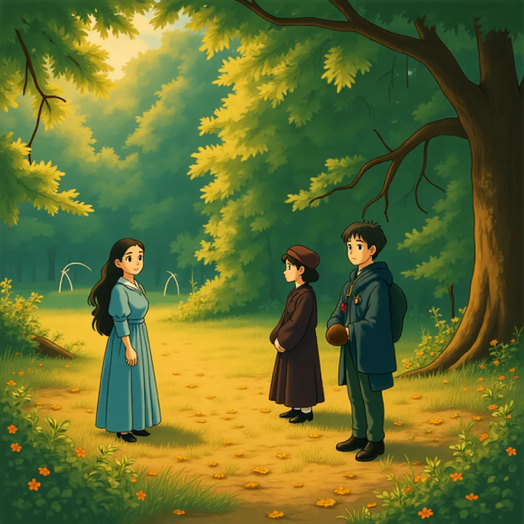 Willem Dafoe, Ramy Youssef, and Margaret Qualley in Poor Things (2023) - Anime style