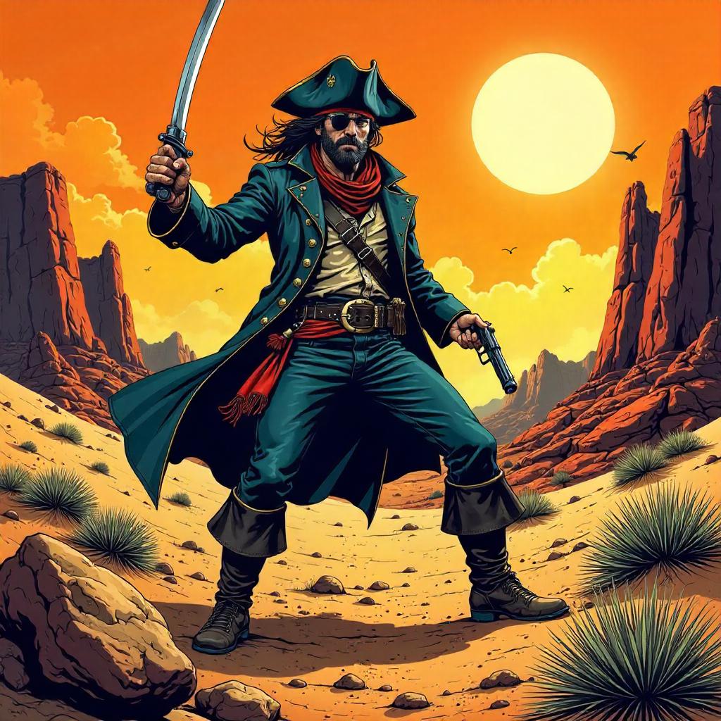 Badlands Buccaneer: Comic Book Showdown