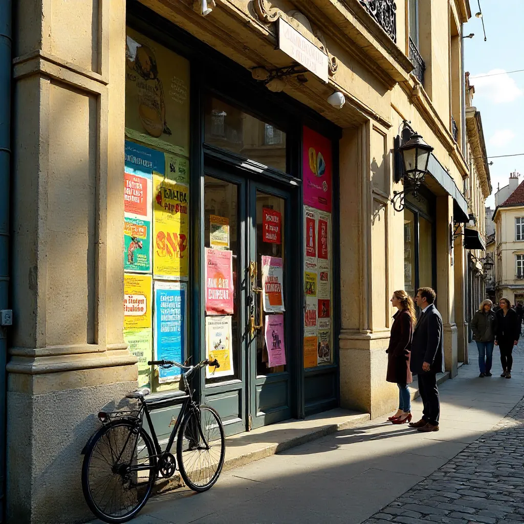 Colorful Posters at Dijon Gallery Entrance