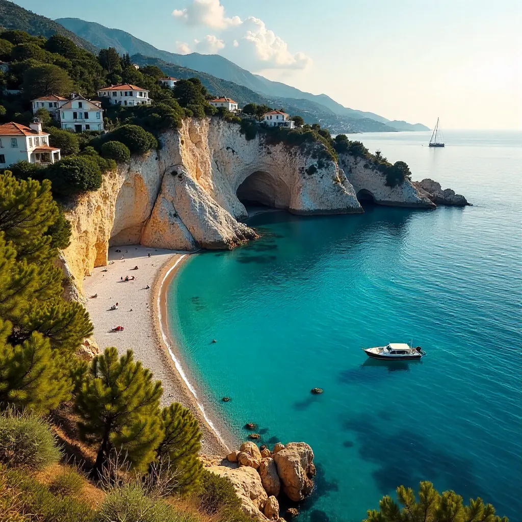 Antalya Coast: Cliffs, Sea, and Summer Light