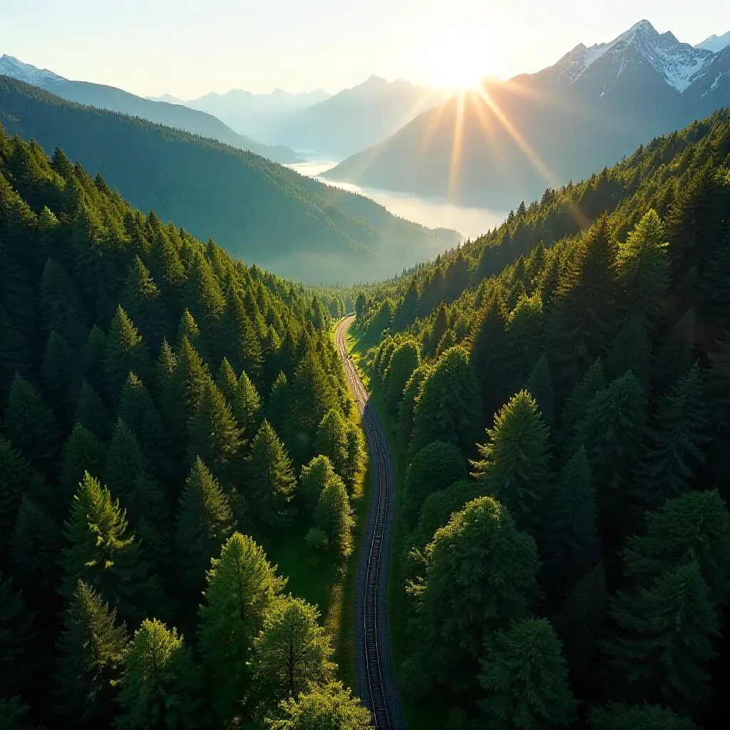 Aerial Emerald Canopy over Semmering, Austria