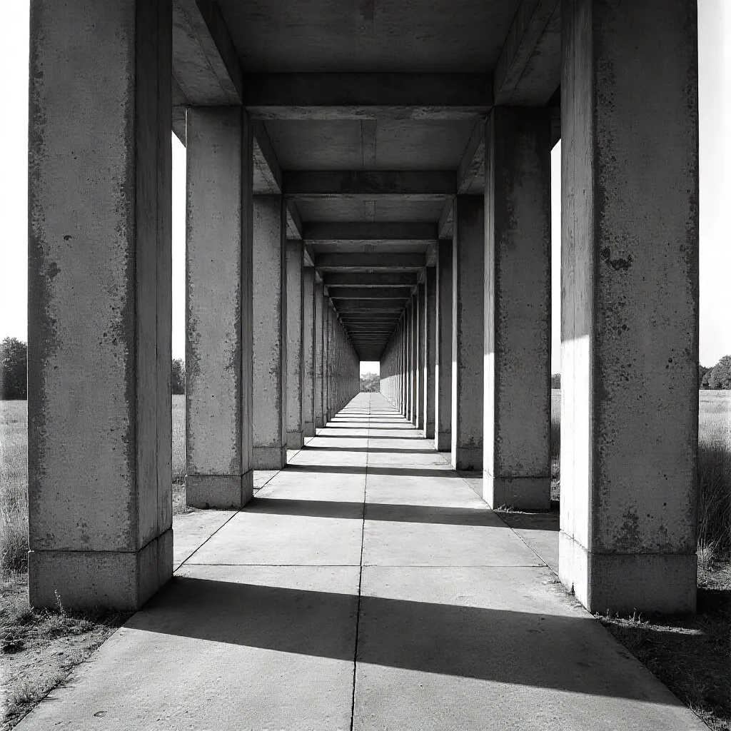 Monolithic Symmetry: Low-Angle Concrete Columns