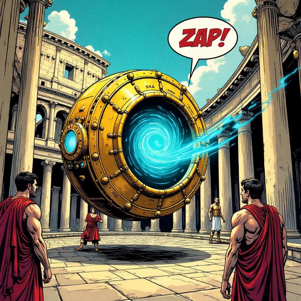 Time Machine in Ancient Rome: Comic Clash