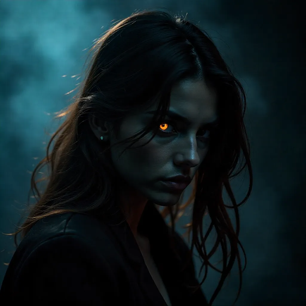 Low-Key Mystery Portrait in Chiaroscuro Lighting