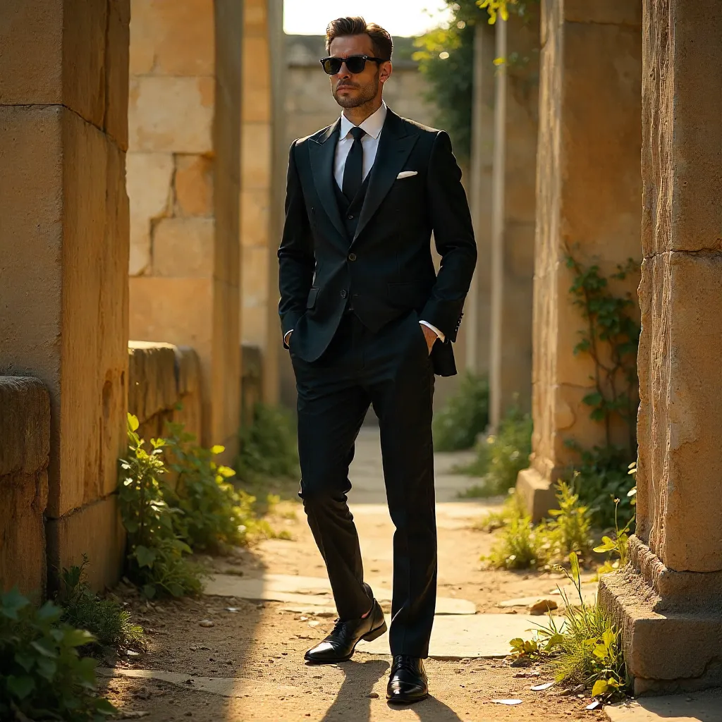 Bold Fashion in Sunlit Rustic Ruins