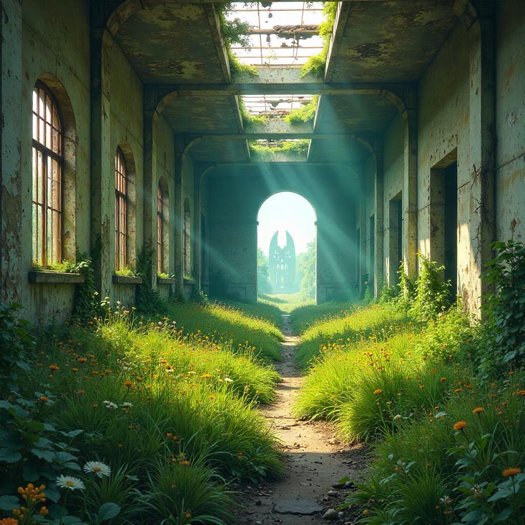 Meadow Within the Abandoned Asylum - Concept Art