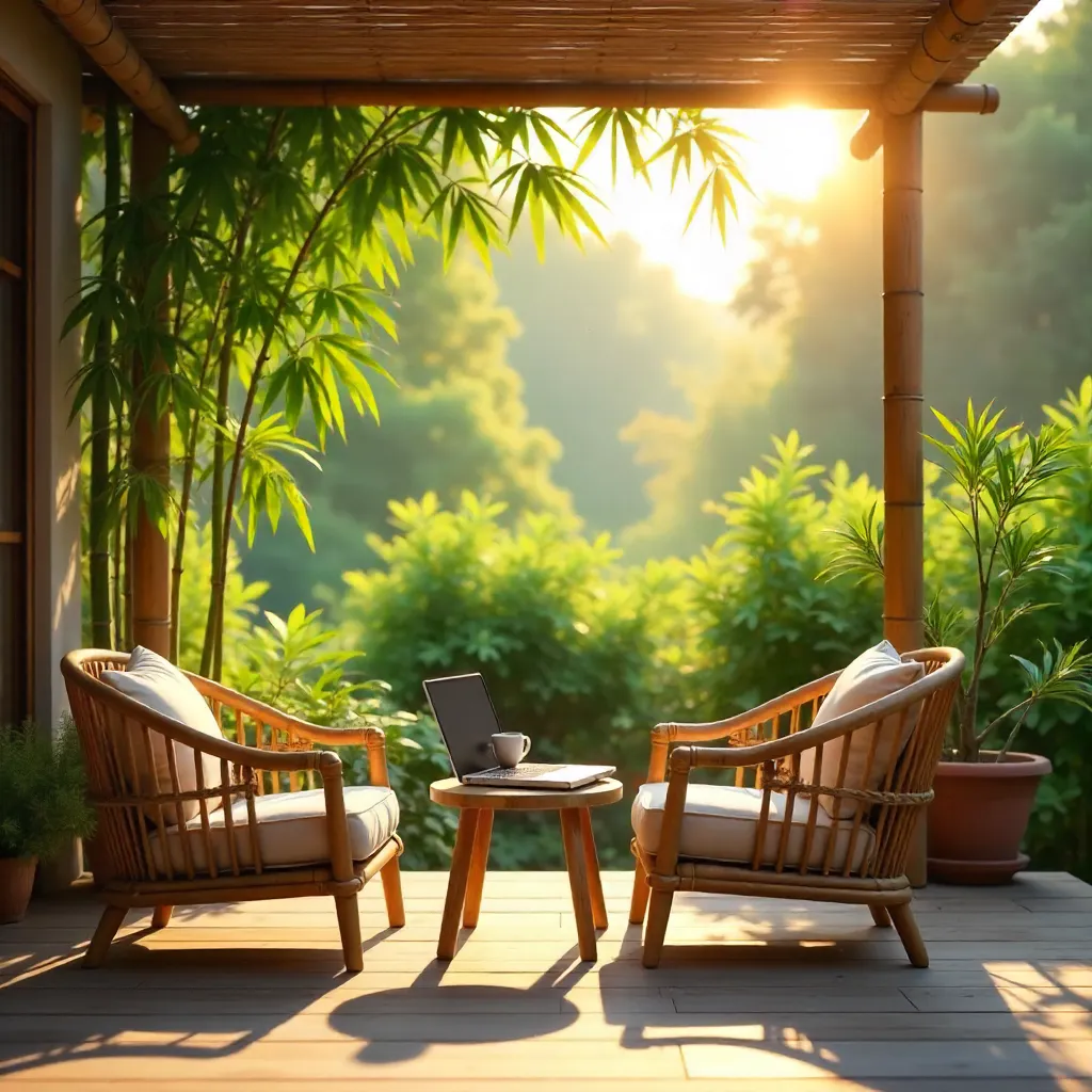 Bamboo Terrace Remote Work Oasis
