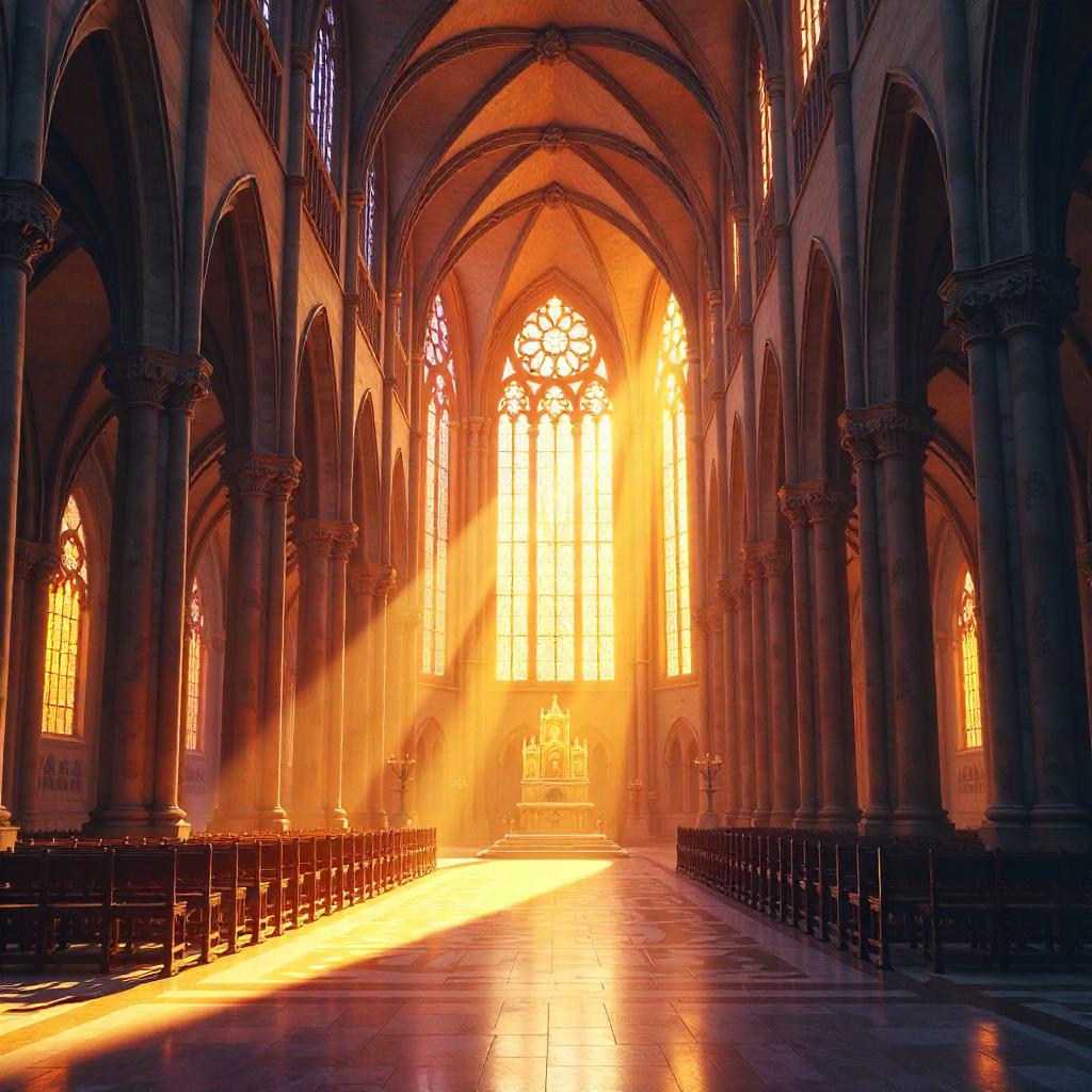 Dawn Light in the Cathedral: Concept Art