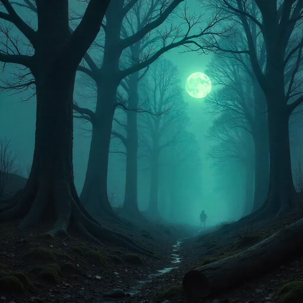Whispers in the Fog: Enigmatic Forest of Bare Trees