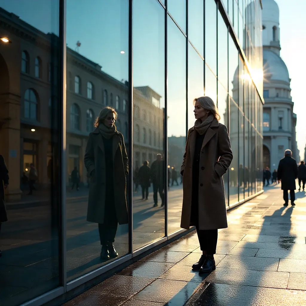 Reflection in Berlin's Glass Facade