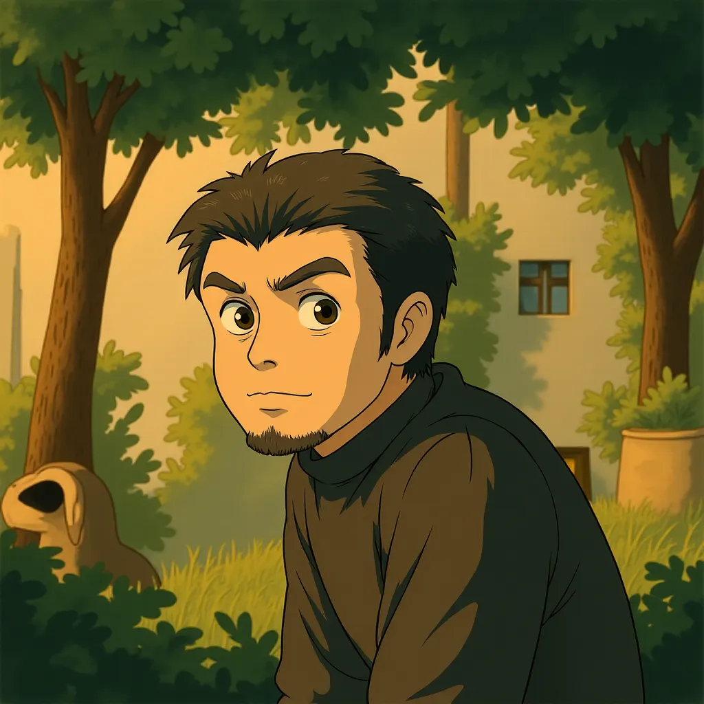 Andy Serkis in Rise of the Planet of the Apes (2011) - Anime style