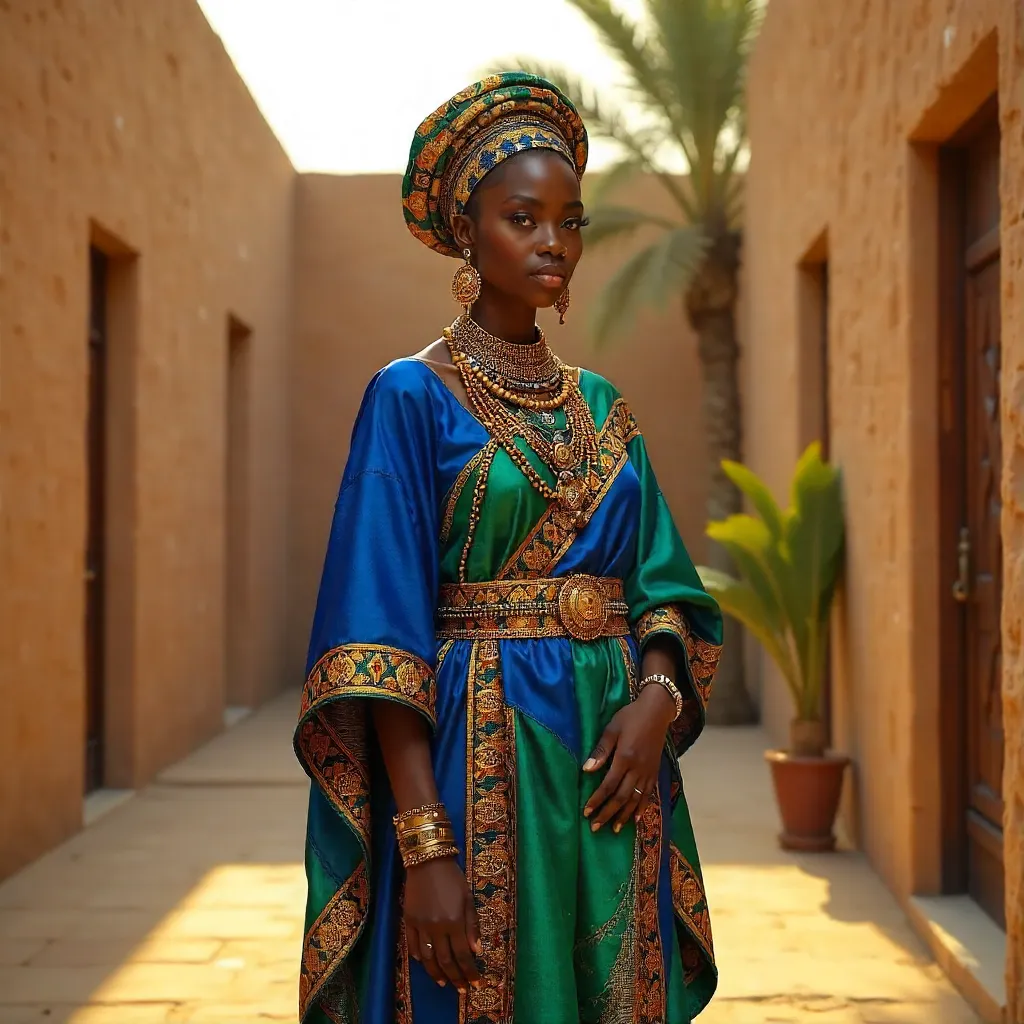 Kanuri Bride in Vibrant Nigerian Heritage Attire