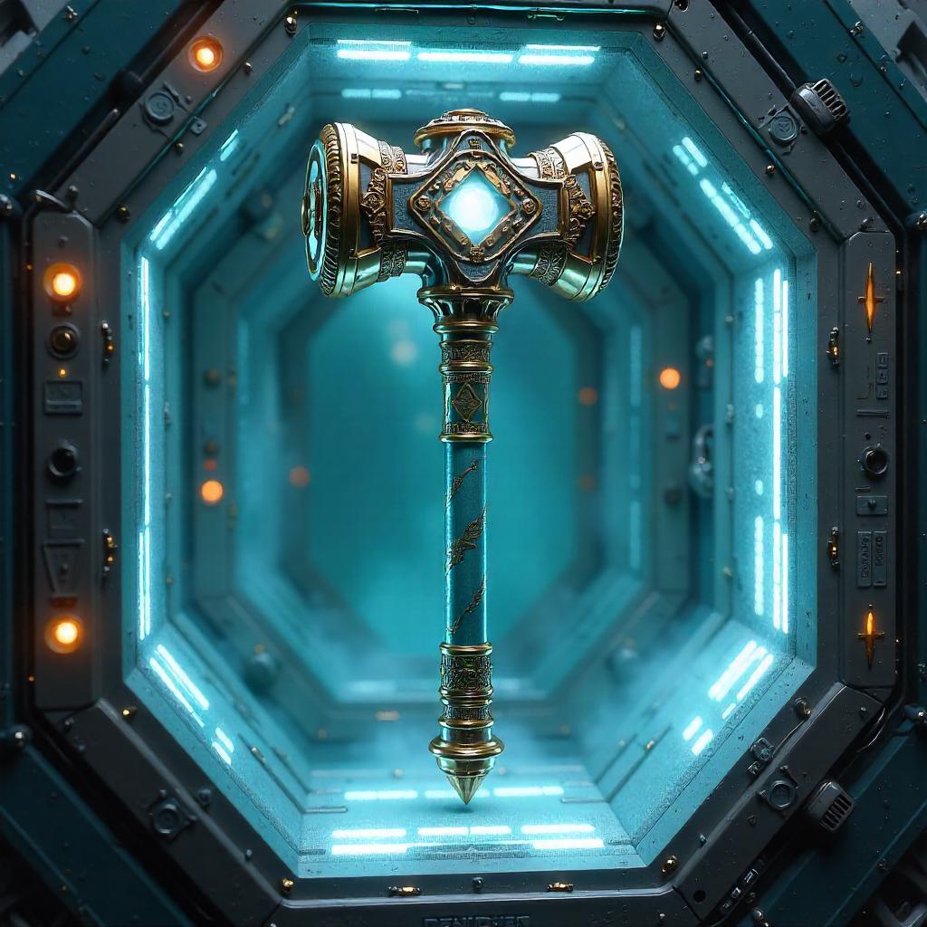 Divine Hammer Frozen in a Cryogenic Chamber