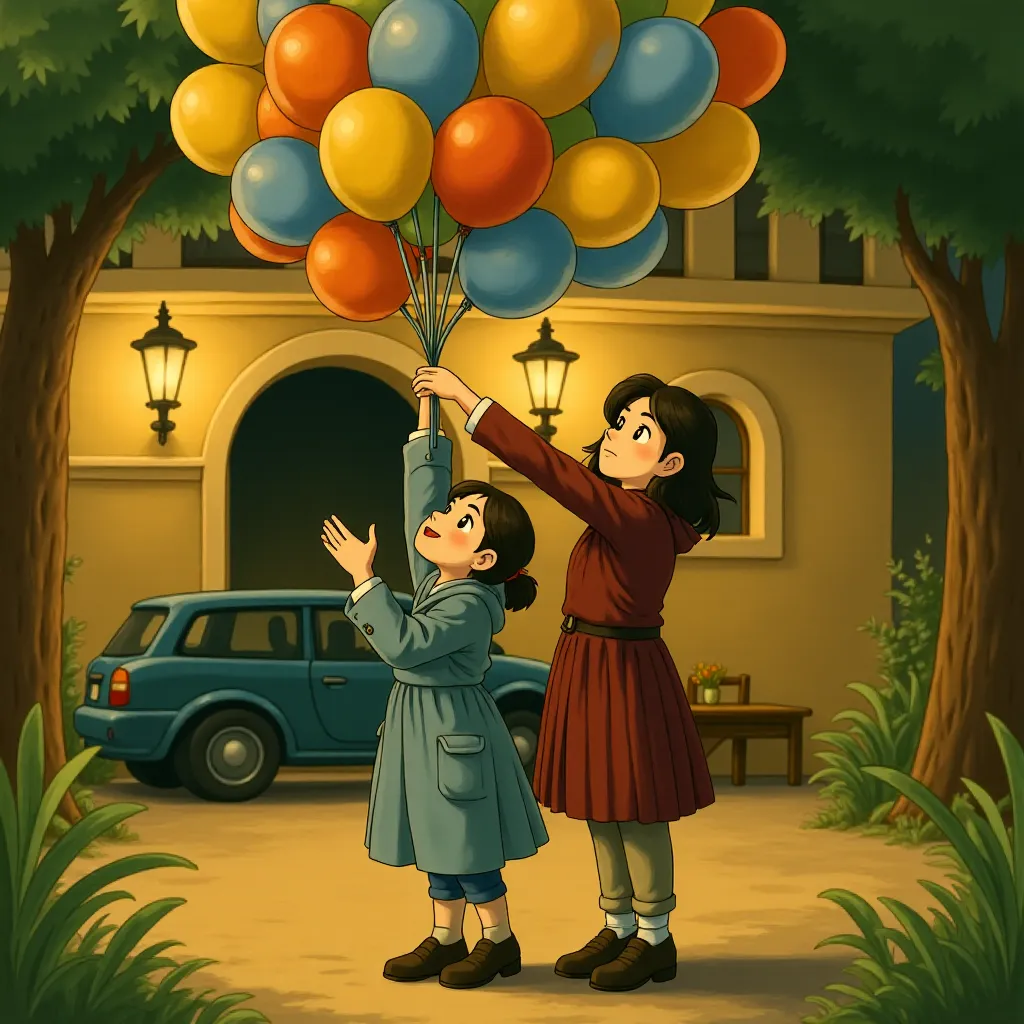 Timothée Chalamet and Calah Lane in Wonka (2023) - Anime style