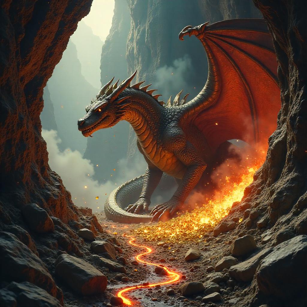 Photorealistic Earthquake in a Dragon's Lair