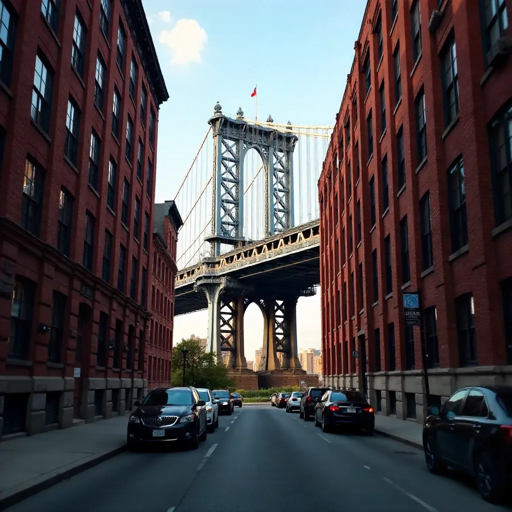 Smartphone-Focused Dumbo Bridge View