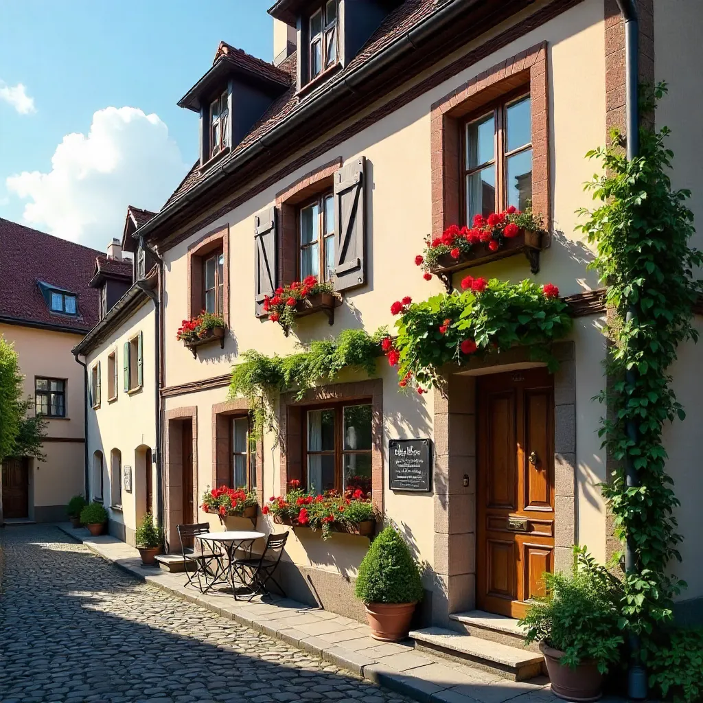 Charming Boutique Hotel Facade in Bernkastel-Kues