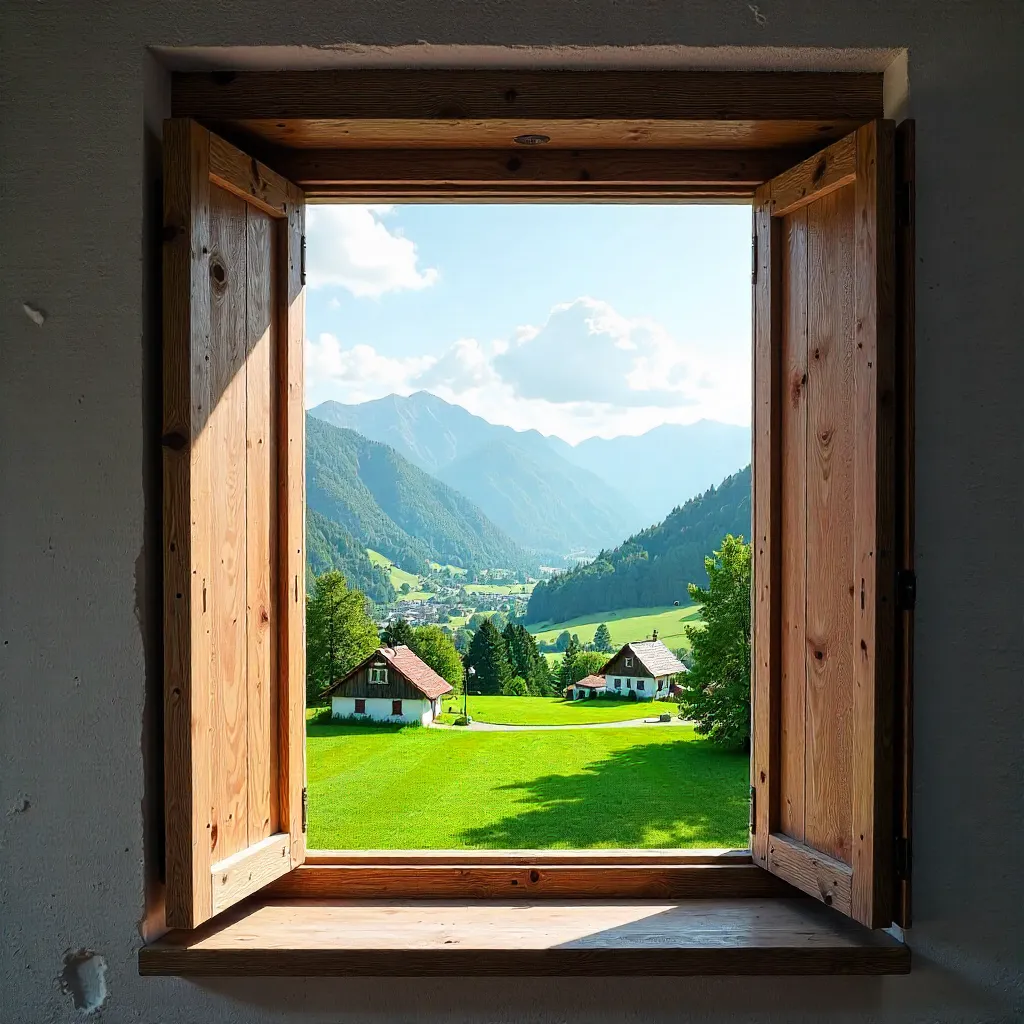Open Window to the Slovenian Countryside
