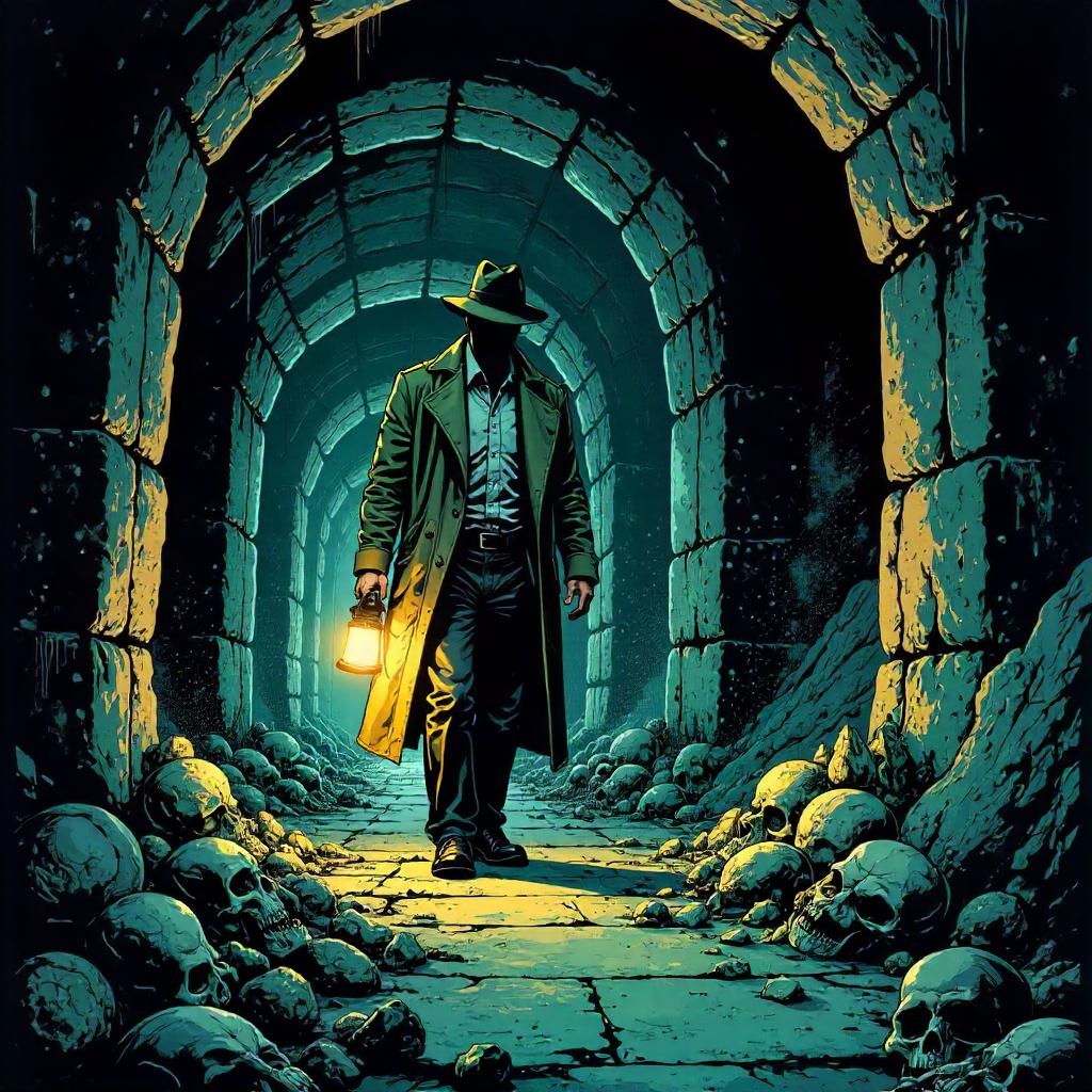 Noir Detective in the Catacombs