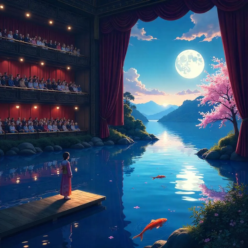 Anime Lake on a Theater Stage