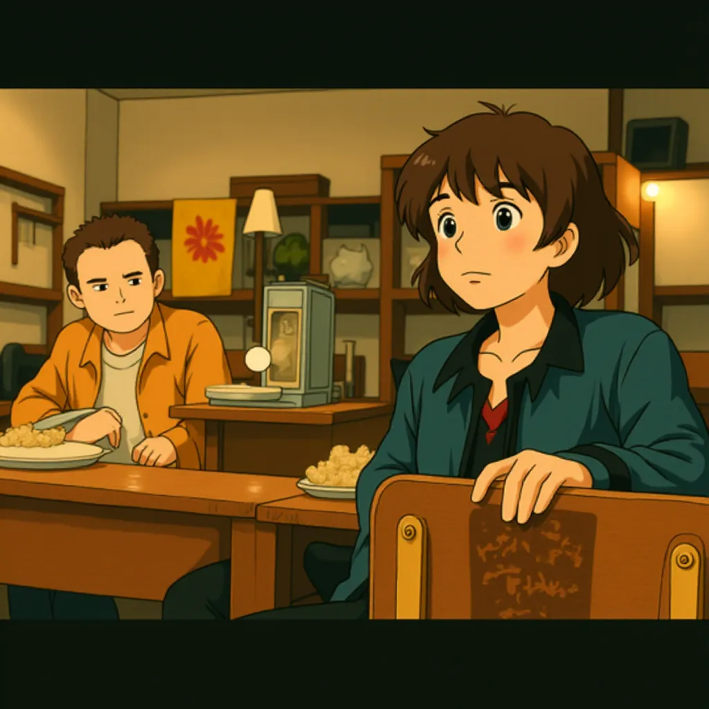 Joel Courtney and Riley Griffiths in Super 8 (2011) - Anime style