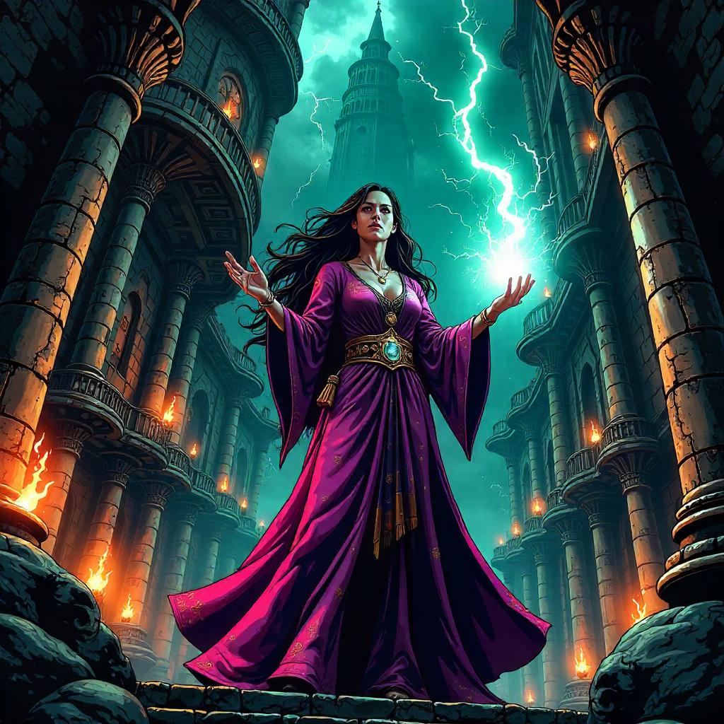 Sorceress in the Tower: Comic Splash