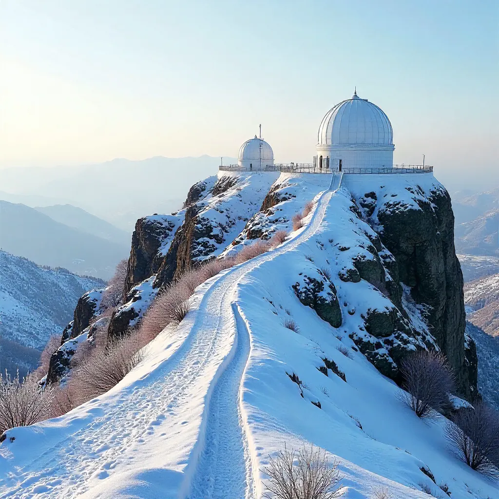 Winter Light over Serra da Estrela Observatory