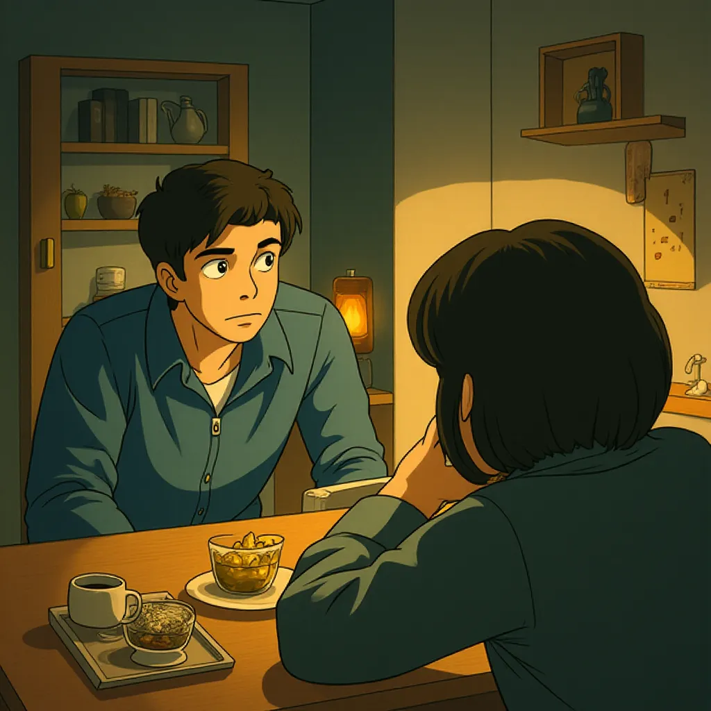 John David Washington and Madeleine Yuna Voyles in The Creator (2023) - Anime style
