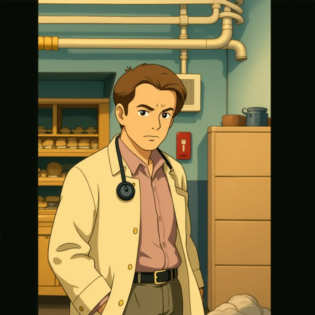 Sam Neill in Escape Plan (2013) - Anime style