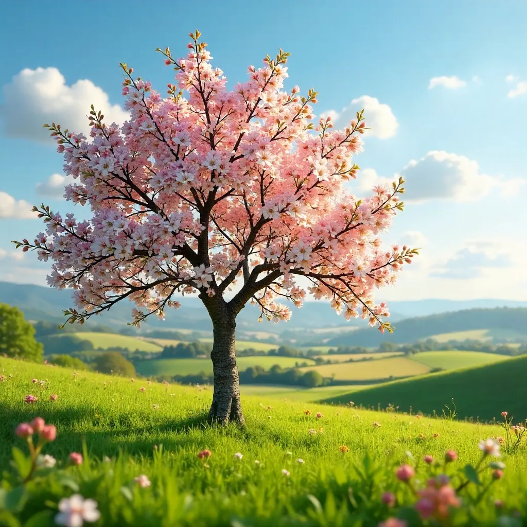 Hawthorn in Bloom in Nouvelle-Aquitaine Countryside