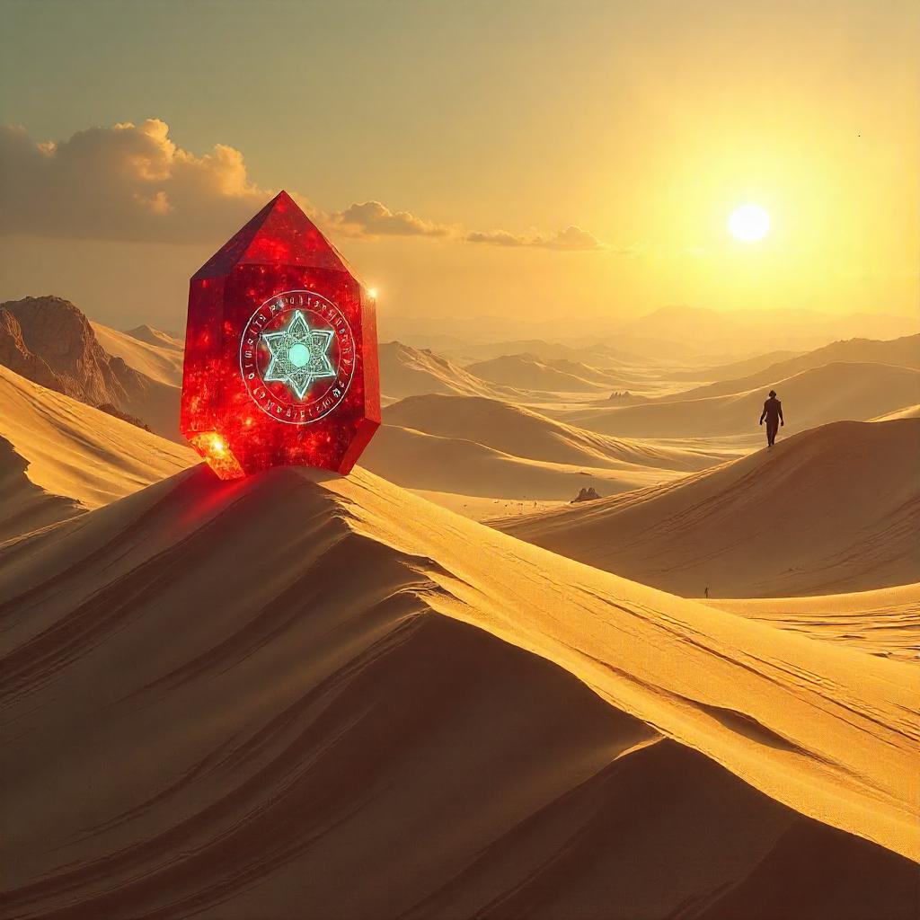 Philosopher's Stone in Sand Dunes - Concept Art