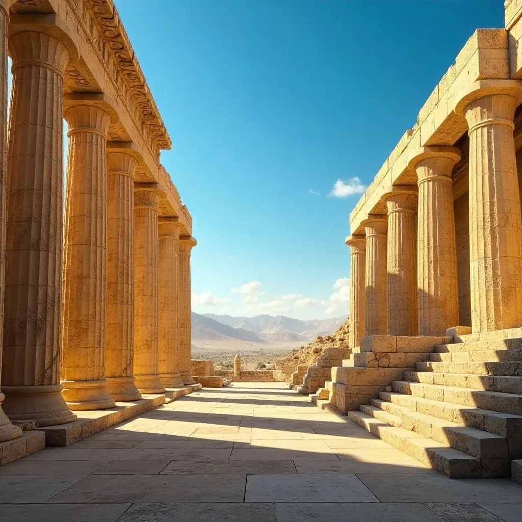 Persepolis Ruins Under a Bright Persian Sky
