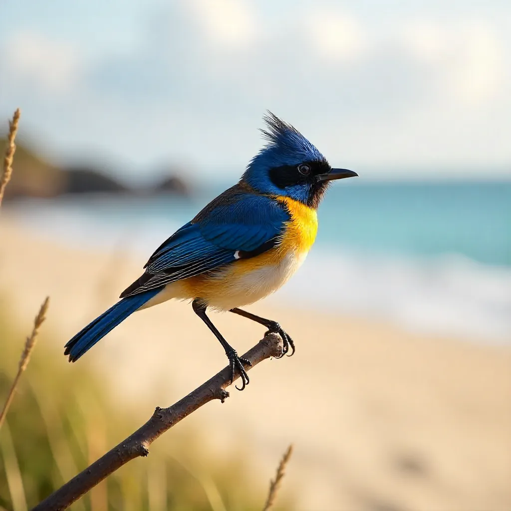Delicate Plumage of a Superb Fairywren at Culburra Beach