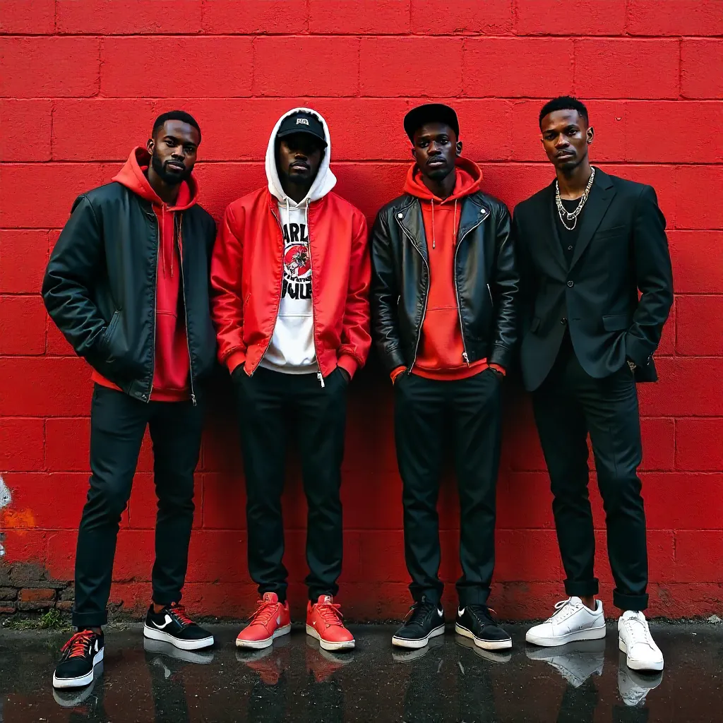 Red Wall Street Style: African Men in Fashion