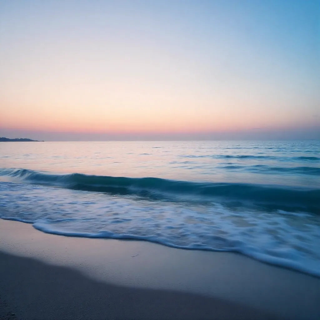 Twilight Calm: Serene Ocean at Dusk