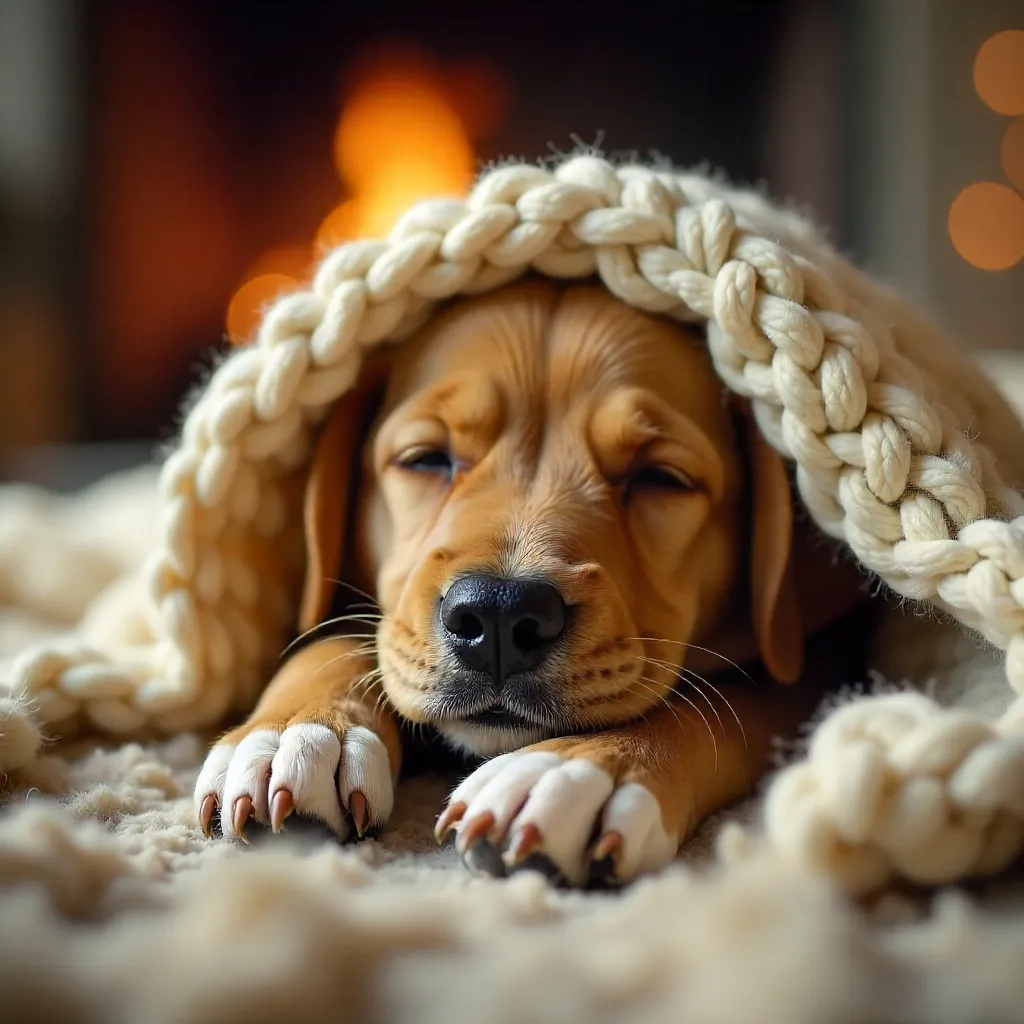 Cozy Blanket Peek: Nose and Paw Snuggle