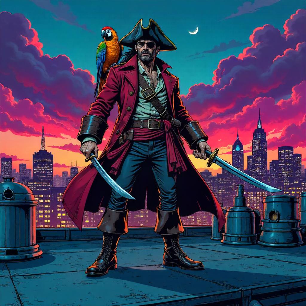 Rooftop Pirate: Comic Book Showdown