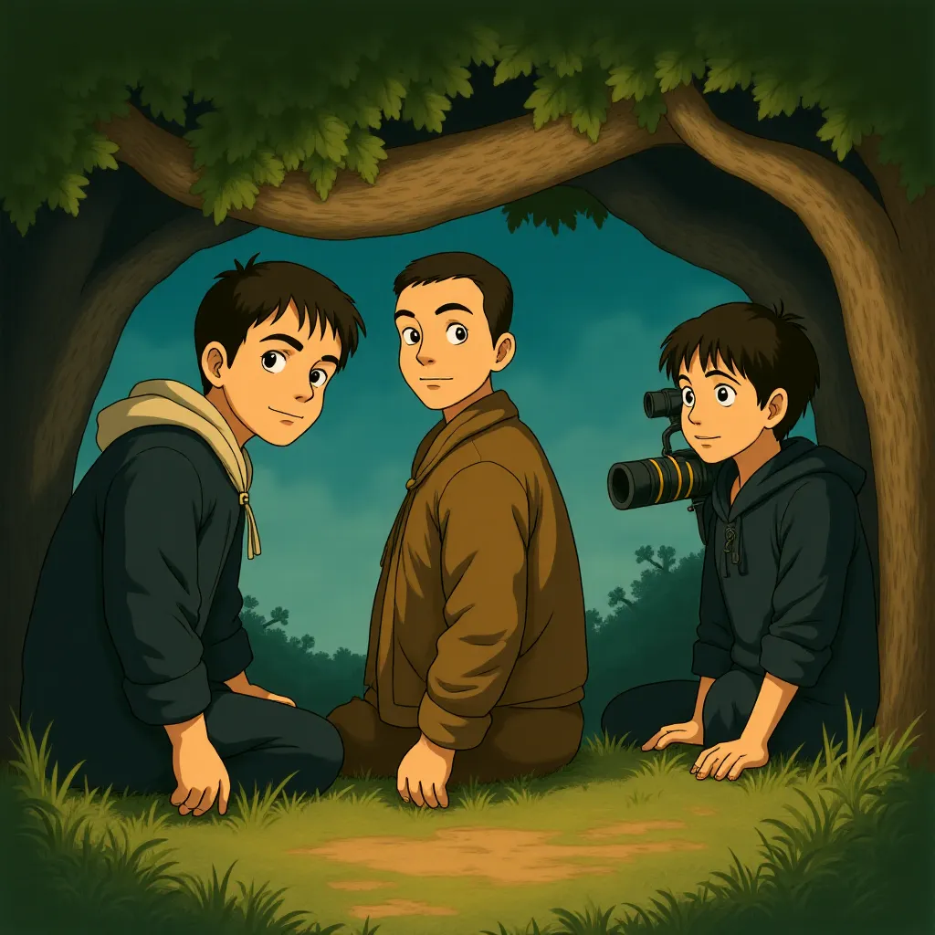 Michael B. Jordan, Dane DeHaan, and Alex Russell in Chronicle (2012) - Anime style