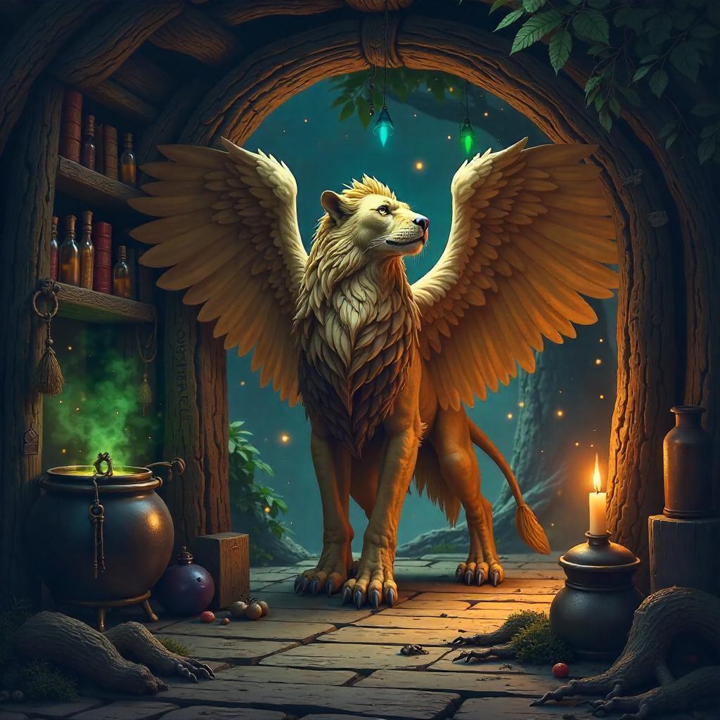 Griffin in a Witch Hut: Digital Enchantment