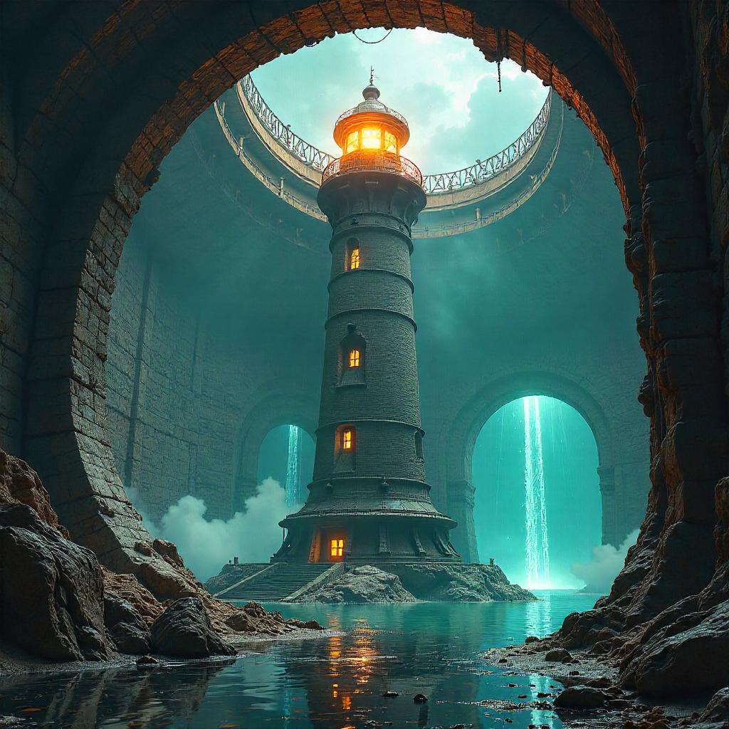 Lighthouse Adrift in a Portal Chamber
