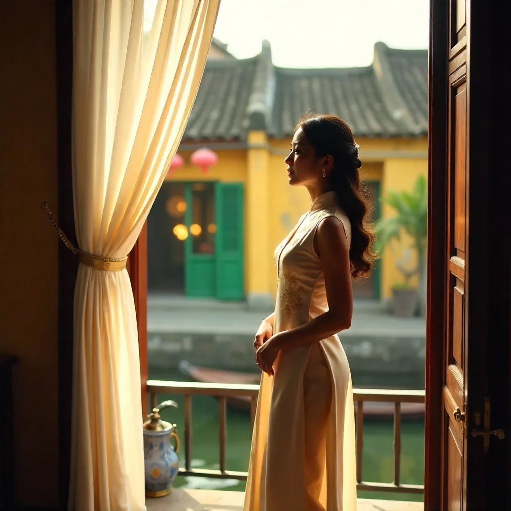 Ao Dai Elegance by a Hội An Window