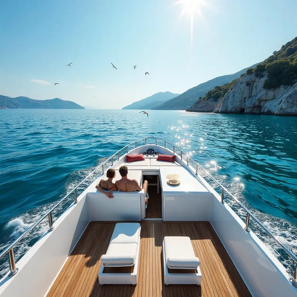 Serene Yacht on Zakynthos Blue Waters